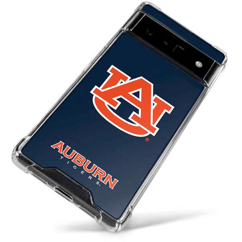 Auburn University Logo Blue Google Pixel 6 Clear Case